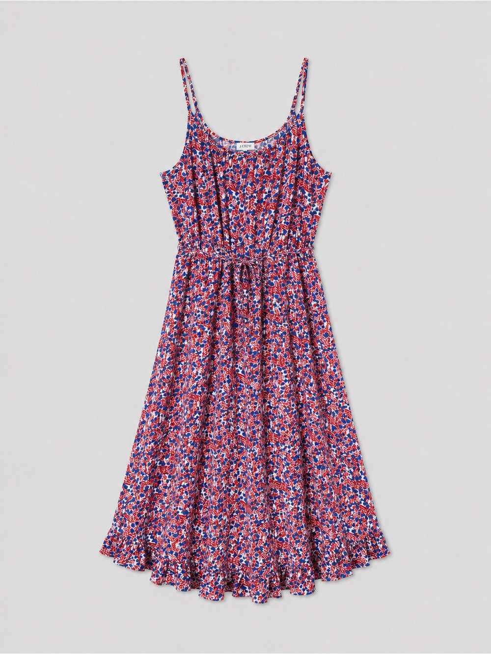 J Crew Floral Midi Dress Size 4 Ruffle Feminine Garden Party Coquette Wedding